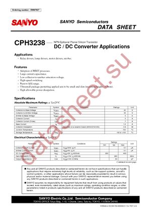 CPH3238-TL-E datasheet  